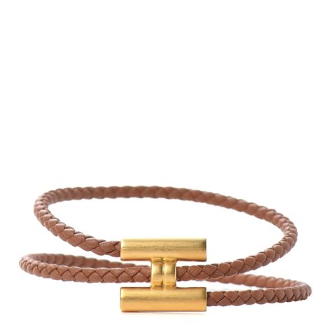 bracelet hermes tournis|HERMES Swift Double Wrap Cord Tournis Tresse .